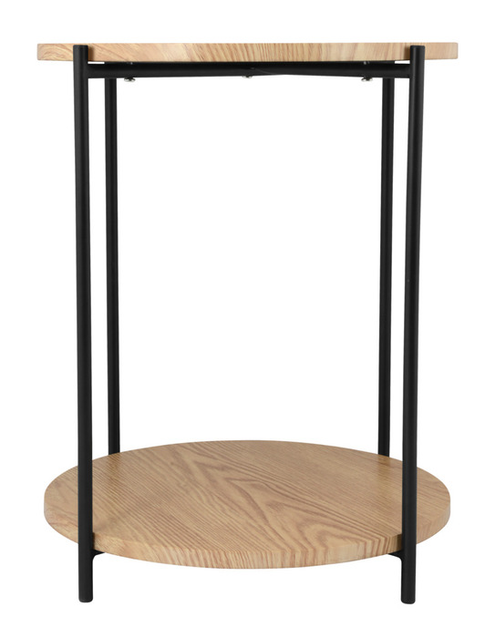 Rundt bord Ø40 cm MDF/egetræslook - DAY